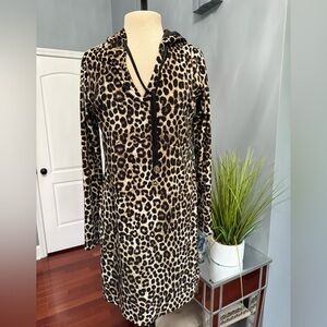 Michael Kors Black and Gold Logo Dress